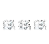 Giwnhvx Kit hardware per porta bifold, confezione da 6 pezzi di ricambio per porta scorrevole a due pieghe