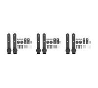 Giwnhvx Kit hardware per porta scorrevole da fienile, 3 pezzi, kit hardware per porta scorrevole super mini kit hardware per montaggio superiore gancio per armadio