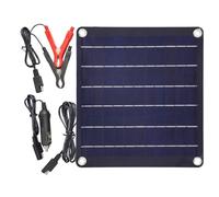Giwnhvx Kit Pannello Solare 10 W 12 V Caricatore Solare Impermeabile Caricabatterie Solare Portatile Caricabatteria Auto Accessori Ricambi di Ricambio