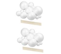 Giwnhvx Kit per progetti di sistema solare, modello pianeta, 28 sfere di polistirolo di dimensioni miste, per progetti scientifici scolastici