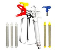 Giwnhvx Kit per spruzzatore di vernice airless con 2 punte 517 e protezione per ugelli, 5 pezzi per tutte le vernici airless