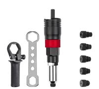 Giwnhvx Kit Rivettatrice senza fili 2.4mm/3.2mm/4.0mm/4.8mm/6.4mm Inserto Dado Rivettatrice Strumenti Rivettatrice Elettrica Industriale Adattatore