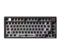Giwnhvx Kit tastiera meccanica sostituibile a caldo a 81 tasti con manopola Guarnizione luce RGB Alluminio personalizzato Hot-Swap RGB retroilluminato Guarnizione montata Laptop Office Gamer Tastiera