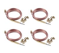 Giwnhvx Kit termocoppia universale per fornello a gas M6X0.75 4 x 1500 mm con termocoppia di ricambio (cinque)