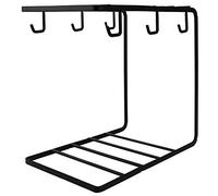 Giwnhvx Kitchen Forniture Multi-Funzionale Innovative Iron Stand Supporter Stendibiancheria Portabottiglie Tazza Portabicchieri Rack Caffè Scuro