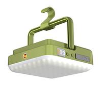 Giwnhvx Lampada da campeggio ricaricabile per esterni, luce di emergenza portatile con magnete a sospensione (verde chiaro)