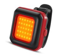 Giwnhvx Lampada da Mountain Bike per la Notte, Faro Ricaricabile USB Ultra Brillante, Torcia Rossa con Fanale Posteriore di Avvertimento.