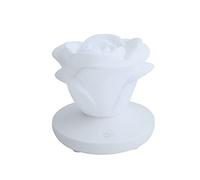 Giwnhvx Lampada da Notte Rosa di Ricarica USB Lampada da Tavolo Romantica un Tre Lampada da Tavolo un LED nel Silicone Lampada per Atmosfera Regalo di San- D