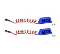 Giwnhvx Lampada da Taxi Auto Modello Blu 1/10 RV 1/8 Arrampicata Auto Veicolo All Terreno Grande Camion Lampada Taxi R160