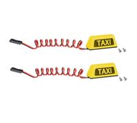 Giwnhvx Lampada da Taxi Auto Modello Giallo 1/10 RV 1/8 Arrampicata Auto Veicolo All Terreno Grande Camion Lampada Taxi R160