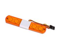 Giwnhvx Lampada di allarme flash LED auto della polizia luce luminosa per 1/10 RC D12, Traxs Axial Car Upgrade Parts, 115mm, Giallo