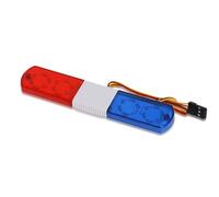 Giwnhvx Lampada di Allarme Flash LED per Auto della Polizia, Luce per 1/10 RC D12, Parti di Aggiornamento Auto Traxs, 115 Mm, Rosso e Blu
