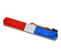 Giwnhvx Lampada di Allarme Flash LED per Auto della Polizia, Luce per 1/10 RC D12, Parti di Aggiornamento Auto Traxs, 145 Mm, Rosso e Blu