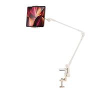 Giwnhvx Lazy Person Staffa Supporto Tablet Supporto Scrivania Supporto Regolabile Braccio Pieghevole Staffa Tablet Bianco