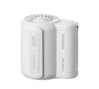 Giwnhvx Leaf Less Ventilatore elettrico da campeggio senza lama Ventilatore indossabile con clip da cintura Ventilatore silenzioso per esterni senza lama Bianco