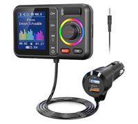 Giwnhvx LED Display Digitale Bluetooth 5.0 Trasmettitore Adattatore 3.5MM AUX MP3 Lettore HiFi Audio Adattatore per PC TV Car Altoparlante