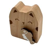 Giwnhvx Legno Gatto Wind Up Music Box Meccanismo Movimento Musicale per Regali di compleanno C 1 PZ