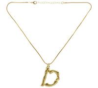 Giwnhvx Lettera Collana grande lettera inglese ciondolo catena o ciondolo collana D