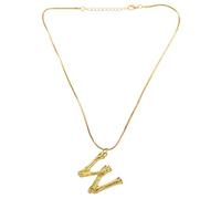 Giwnhvx Lettera Collana grande lettera inglese ciondolo catena o ciondolo collana W