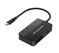 Giwnhvx Lettore 4 in 1, lettore di schede TF SD MS Multi Card Adapter esterno per computer fotocamera interfaccia di tipo C facile da installare facile da usare