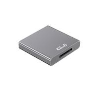 Giwnhvx Lettore di Schede CFexpress Tipo B USB3.1 10Gbps Adattatore Lettore di Schede CFexpress Tipo B Lega di Alluminio Grigio per CFE Type-B