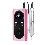 Giwnhvx Levigatrice per unghie a basso rumore, macchina professionale per la rimozione dello smalto per unghie, strumento per salone di manicure, rosa