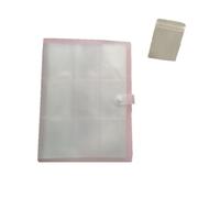 Giwnhvx Libro Portaoggetti Portatile Trasparente per Gioielli, Organizzatore di Libri da Viaggio per Gioielli, Libro Portaoggetti Portatile per Gioielli