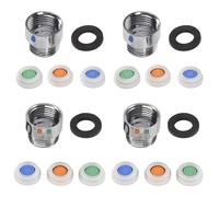 Giwnhvx Limitatore di flusso per doccia, 4 pezzi, limitatore di flusso d'acqua, set D, fino al 70% di risparmio idrico