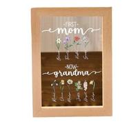 Giwnhvx Luce Notturna, Compleanno, Fiore, Nome, Regalo per La Festa della Mamma, Cornice, Stile Semplice,A