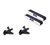 Giwnhvx Luce Paesaggistica Bianca Ad Angolo Regolabile Luce Solare LED per Paesaggio Lampada Decorativa Impermeabile con Morsetto per Scale