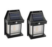 Giwnhvx Luci Solari da Esterno, Sensore di Movimento per Applique Solare Dal Tramonto All', 3 Modalità di Illuminazione Muro di Sicurezza Solare Impermeabile Facile Installazione A