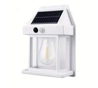 Giwnhvx Luci Solari da Esterno, Sensore di Movimento per Applique Solare Dal Tramonto All', 3 Modalità di Illuminazione Muro di Sicurezza Solare Impermeabile Durevole C