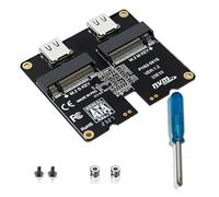 Giwnhvx M.2 NVMe SSD Enclosure Adapter Card 4TB JMS581 Type-C USB3.1 Gen2 10Gbps HDD Enclosure Scheda adattatore di espansione Facile da installare Facile da usare