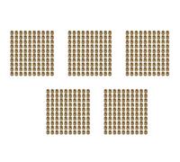 Giwnhvx M2 x 3 mm cilindro in ottone zigrinato filettato inserto rotondo dadi incorporati 500 pezzi