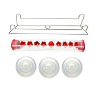 Giwnhvx Mangiatoia per da finestra, con ventosa, per finestra, con porte di alimentazione e posatoi anti-formiche