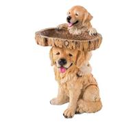 Giwnhvx Mangiatoie per uccelli in resina intagliata bagno di uccelli in resina intagliata all'aperto decorazioni prato da corte in resina scultura B