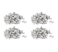 Giwnhvx Manicotti in alluminio a foro singolo da 2,5 mm per cavi metallici, 400 pezzi