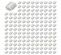 Giwnhvx Manicotti in alluminio a foro singolo da 2,5 mm per cavi metallici, clip per cavi, 600 pezzi