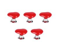 Giwnhvx Maniglia WC pulsante a forma di cuore WC pulsante WC bagno decorazione rosso