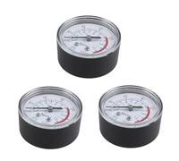 Giwnhvx Manometro ad aria, rotondo, 0-180 psi, 13 mm, diametro 1/4BSP, 3 pezzi, colore: nero