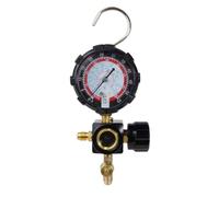 Giwnhvx Manometro Lato Alto R410A R22 R404A Misuratore Collettore con Valvola di Controllo per Carico Frigorifero Aria Condizionata