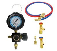 Giwnhvx Manometro Lato Bassa Pressione R134A R410A R22 R404A Manometro Collettore per Carico Refrigerante Aria Condizionata Basso