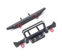 Giwnhvx Metallo Anteriore Paraurti Posteriore per 1/10 RC Crawler Auto MN999 MN222 TRX4 SCX10 90046 90047 RC Auto Parti di Aggiornamento Nero