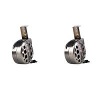 Giwnhvx Metro a nastro impermeabile e anti- per la lavorazione del legno, in acciaio inox, 5 m x 25 mm, confezione da 2