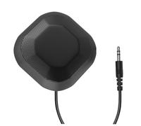 Giwnhvx Microfono da conferenza con presa da 3,5 mm, condensatore omnidirezionale a 360°, microfono per computer, microfono da ufficio, plug & play