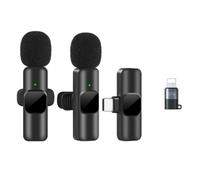 Giwnhvx Microfono Lavalier mini microfono portatile per registrazione audio e video per streaming live e giochi sul telefono