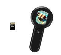 Giwnhvx Microscopio digitale a 100X con lente d'ingrandimento schermo da 2 pollici con luce ( e UV) compatibile, facile da installare