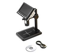 Giwnhvx Microscopio Digitale LCD 4,3 Pollici 40-1000X per Saldatura di Parti di Difettose. Lente d'ingrandimento USB con 8 LED.