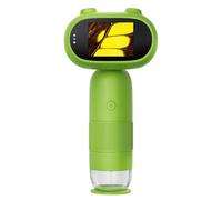 Giwnhvx Microscopio digitale portatile con schermo IPS da 2 pollici 1000X Microscopio tascabile portatile per bambini adulti PC View