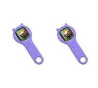 Giwnhvx Microscopio per bambini, 2 x Microscopio digitale con lente d'ingrandimento portatile per bambini, educativi scientifici viola